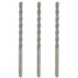 Jogo 3 Brocas Sds Plus 12mm X 210mm De Metal Duro Martelete