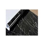 Rolo Autoadesivo De Papel Mural De 10 M X 60 Cm De Mármore Preto