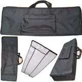 Kit Capa Para Teclado Roland Fantom Fa76 Preto + Cobertura