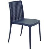 Cadeira Tramontina Isabelle Em Polipropileno E Fibra De Vidro Azul Navy 92150030