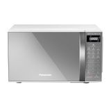 Micro-ondas Panasonic 21 Litros, Nn-st27lwrun Porta Espelhada, Branco/cinza