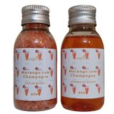 Espuma Banheira E Sais De Banho Hidro Ofuro Spa Morango Cham