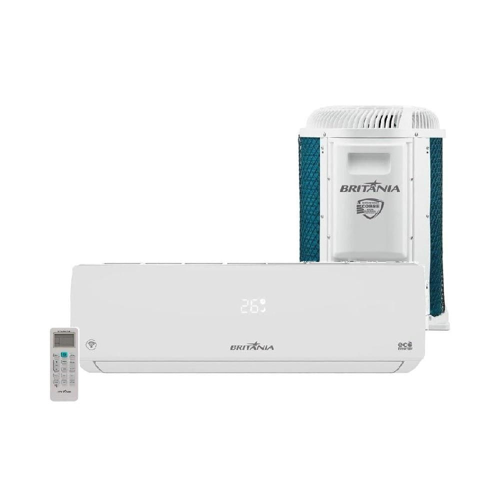 Ar Condicionado Split Britânia Hi Wall Eco Inverter 18.000 Btu/h Frio Monofásico Branco Bac18000ifm15 - 220v