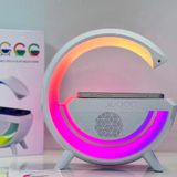 Luminária Rgb Caixa Som G Speaker Carregador Indução Smart