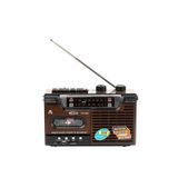 Leitor De Cassetes De Rádio Vintage Am/fm Mp3 Sd Usb 220v