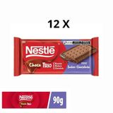 Chocolate Nestlé Chocotrio Display Com 12 Barras De 90g