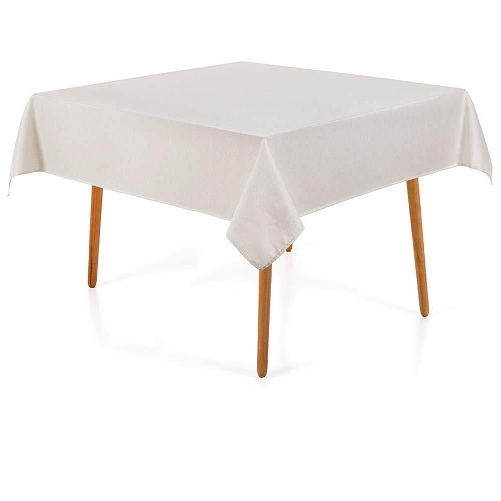 Toalha De Mesa Quadrada 180x180cm Sempre Limpa Caetano - Karsten Branca