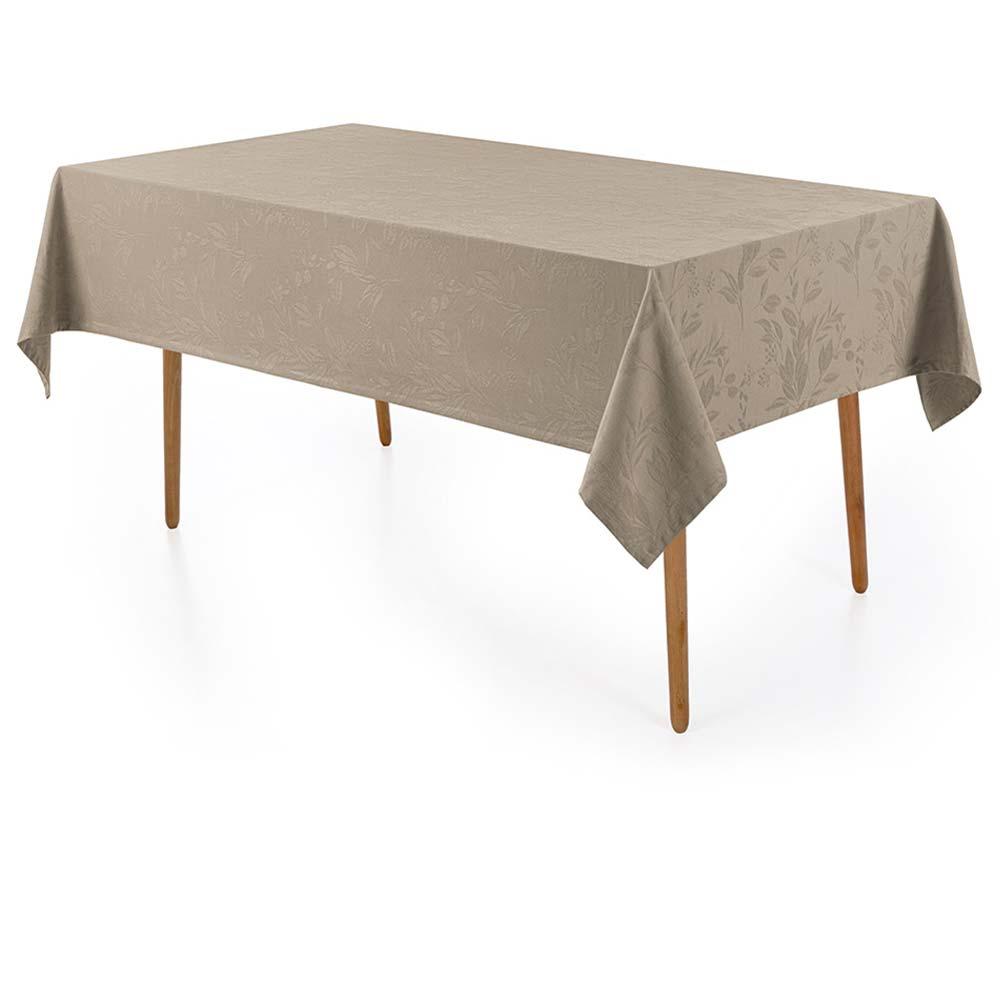 Toalha De Mesa Retangular 160x270cm Katherine - Karsten Taupe