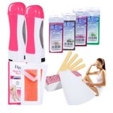 Aquecedor De Cera Depilatório Double Roll-on Wax + 4 Cartuchos