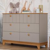Cômoda De Bebê 6 Gavetas Mdf Liza Permobili