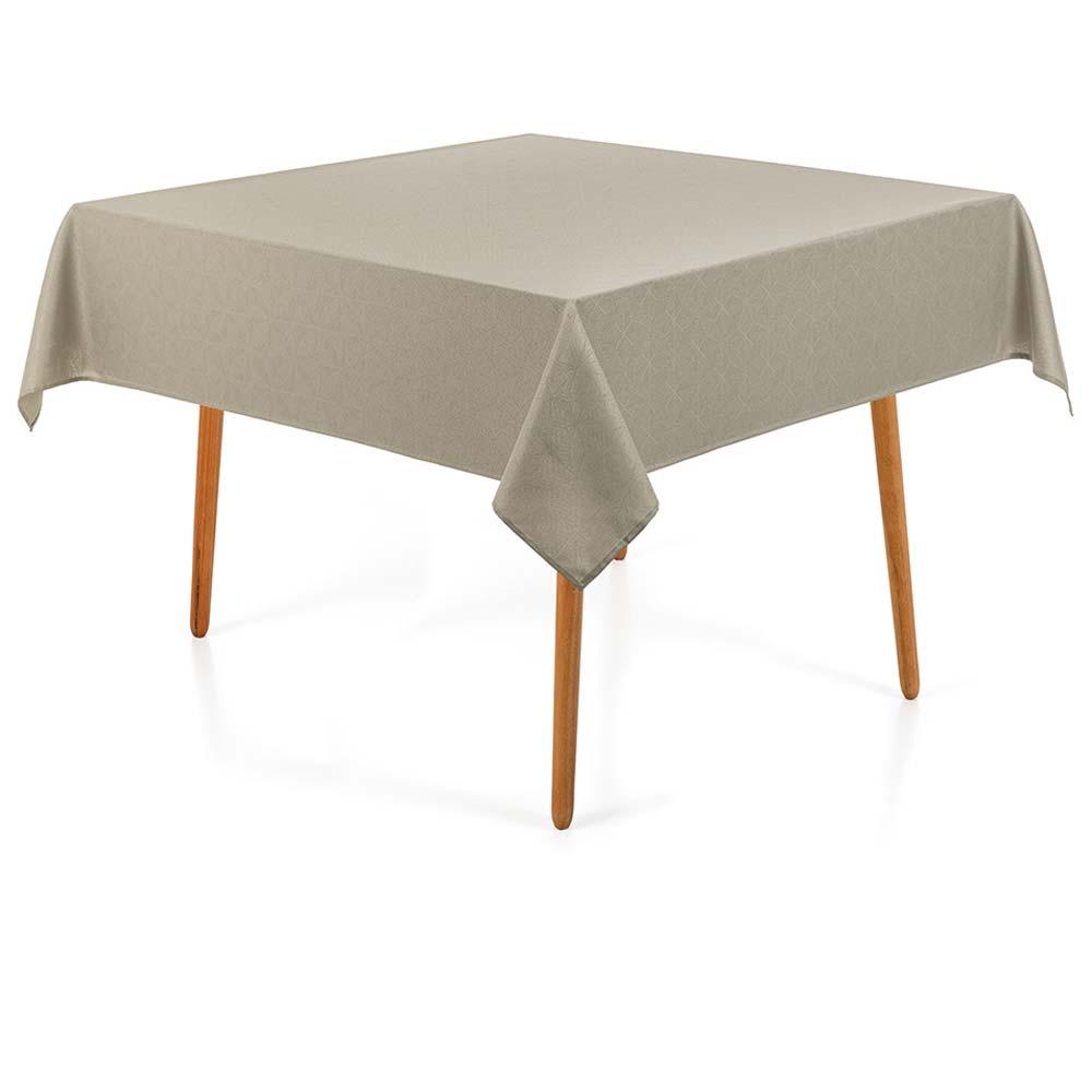 Toalha De Mesa Quadrada 180x180cm Sempre Limpa Caetano - Karsten Cinza