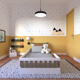 Cama Infantil Montessoriana Solteiro Sol Yescasa Branco/carvalho Mel
