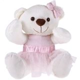 Pelucia Ursa Clara Bailarina 25cm Santa Klaus