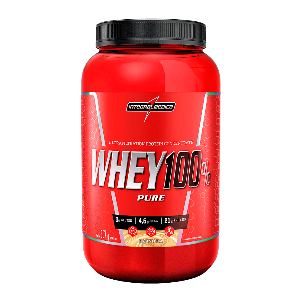 Whey 100% Pure 907gr Pote - Integralmédica Chocolate