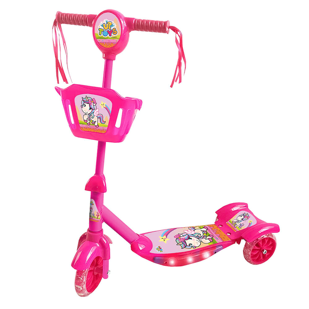 Patinete Musical Mini Com Luz E Som Rosa Zoop