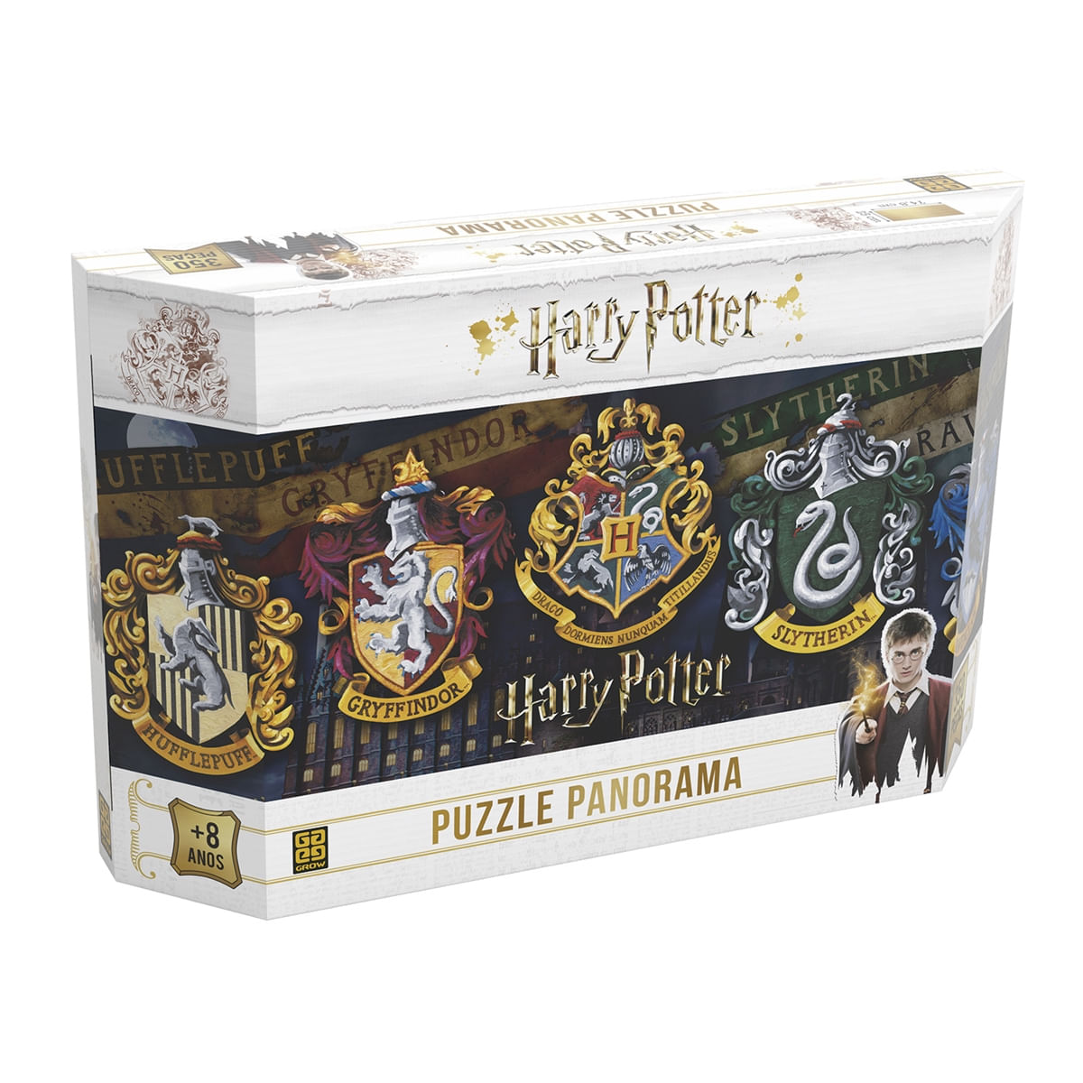 Quebra Cabeça Puzzle Grow 8484-5 Panorama Harry Potter 350 Peças