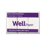 Papel Interfolha 100% Celulose 20 X 20,7 2 Dobras Wellpaper Wellpaper