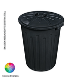 Lixeira 65l Redonda C/tampa Arqplast Cores Diversas Arqplast