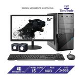 Computador Completo I5 8gb Ssd 256gb Kit Monitor 20 Win 10