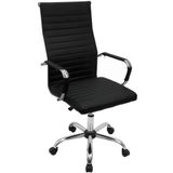 Cadeira Eames Eiffel Presidente Escritório Boston Eames Alta - Preto