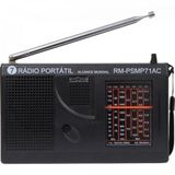 Radio Portil Rm-psmp71ac Preto Motobras