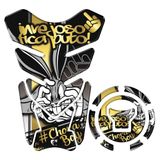 Kit Protetor Tanque Adesivo Moto Honda Acima 2018 Dourado Pernalonga Cor Dourado