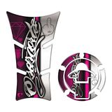 Kit Protetor Tanque E Bocal Adesivo Moto Yamaha Fz25 2023/2024 Rosa Cor Rosa