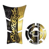 Kit Protetor Tanque E Bocal Adesivo Moto Yamaha Fz25 2023/2024 Dourado Cor Dourado