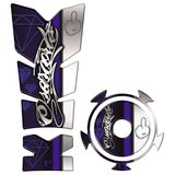 Kit Protetor Tanque E Bocal Adesivo Moto Yamaha Fz15 Azul Cor Azul
