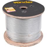 Cabo De Aço Galvanizado Aa 3,97mm 5/32&quot; 6x19m C/ 500m Vonder