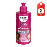 Kit C-03 Salon Line Sos Cachos Poderosos Crespas Creme P- Pentear