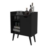 Adega Bar 60cm Com 1 Porta Multimóveis Cr50064 Preta Preto