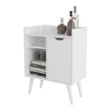 Adega Bar 60cm Com 1 Porta Multimóveis Cr50064 Branca Branco