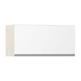 Armário Basculante 80cm 1 Porta Lis Legno Crema C/branco