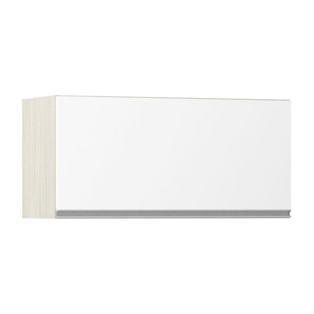 Armário Basculante 80cm 1 Porta Lis Legno Crema C/branco