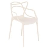 Cadeira Design Jantar Cozinha Masters Allegra Creme