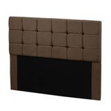 Cabeceira Cama Box Queen 1,60 Estofada Julia Sued Marrom Castor Star Confort Marrom Castor