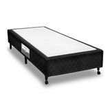 Cama Box Base Solteiro Poli Tecido Black (88x188x23) - Castor