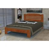 Cama Solteirão (solteiro Extra) Dubai De Madeira Maciça Angelim Pedra/tauari - Cor Mel