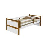 Cama Bianca Design Infantil Solteiro Branco/amêndoa Branco