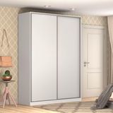 Guarda-roupa Closet 165cm 2 Portas 100% Mdf Branco