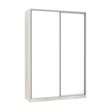 Guarda-roupa 2 Portas De Correr 160cm Crema Com Branco Mat