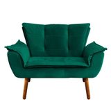 Namoradeira Opala Veludo Verde Esmeralda