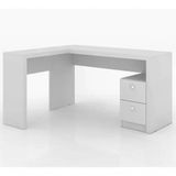 Mesa Para Escritorio De Canto Me4129 Branco Branco