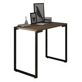 Mesa Escritório 90cm Industrial New Port F02 Castanho