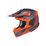 Capacete Hjc Off I50 Flux Preto Laranja Cinza E Azul 58 [f016]