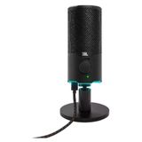 Microfone Jbl Quantum Stream Condensador Duplo C/ Fio E Led