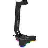 Suporte Para Headset Fortrek Vickers Rgb Preto [f002]