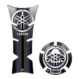 Adesivo Protetor De Tanque E Bocal Moto Yamaha Azul Cor Azul