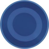 Kit 8 Pratos Fundos Unni Blue Oxford Cerâmica 20,5cm